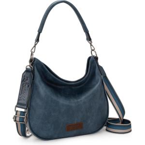 imageWrangler Large Hobo Crossbody Bag for Women Shoulder Purse Handbags with Adjustable StrapDenim Blue