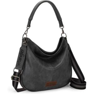 imageWrangler Large Hobo Crossbody Bag for Women Shoulder Purse Handbags with Adjustable StrapPebble Grey