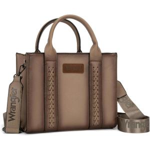 imageWrangler Medium Tote Bag for Women Designer Satchel Handbags Tophandle Purses with StrapDistressedkhaki