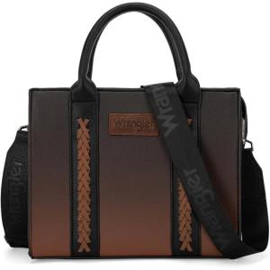 imageWrangler Medium Tote Bag for Women Designer Satchel Handbags Tophandle Purses with StrapGradientblack