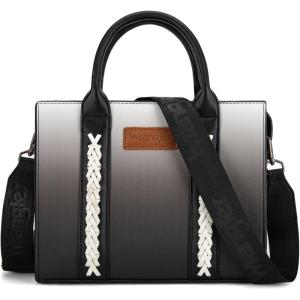 imageWrangler Medium Tote Bag for Women Designer Satchel Handbags Tophandle Purses with StrapGradientwhite