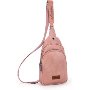 imageWrangler Small Crossbody Sling Bags for Women Fanny Packs Chest Bag for Travel GiftExplorerpink