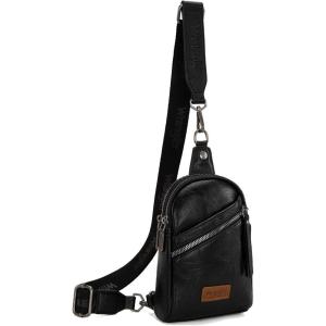 imageWrangler Small Crossbody Sling Bags for Women Fanny Packs Chest Bag for Travel GiftUrbanblack