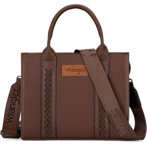 imageWrangler Tote Bags for Women Tophandle Handbags and Purse for Women with Adjustable StrapA B Coffee