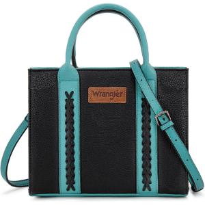 imageWrangler Tote Bags for Women Tophandle Handbags and Purse for Women with Adjustable StrapBblack