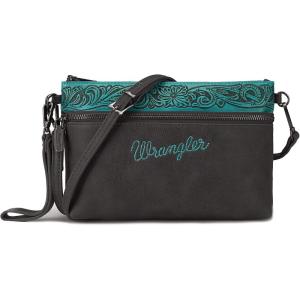 imageWrangler Western Cowhide Crossbody Bags for Women Clutch Wristlet PursePatternturquoise