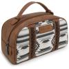 imageMontana West  Wrangler Makeup Bags for Women Portable Aztec Toiletry Bag Southwestern Travel Cosmetic Organizer for Gift WG2203190LCFDblack