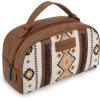 imageMontana West  Wrangler Makeup Bags for Women Portable Aztec Toiletry Bag Southwestern Travel Cosmetic Organizer for Gift WG2203190LCFDwhite