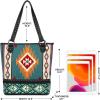 imageMontana West Aztec Tapestry Tote Bag Vegan Leather Tooling Western Shoulder Handbag Purses for Women MW1096G8113BK