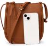 imageMontana West Crossbody Bags for Women Multi Pocket Cross Body Bag Purses with Adjustable StrapBrown