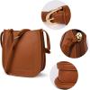 imageMontana West Crossbody Bags for Women Multi Pocket Cross Body Bag Purses with Adjustable StrapBrown