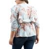 imageMontana West Floral Plus Size Tops for Women Wrap Peplum Top Blouses Tops Plus Size Shirts V Neck ABTS1013BL3XL Blue 3XLarge