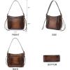 imageMontana West Genuine Leather Purses for Women WesternWhipstitch Tote Bag for Ladies Vintage Top Handle Bag