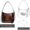 imageMontana West Genuine Leather Purses for Women WesternWhipstitch Tote Bag for Ladies Vintage Top Handle Bag