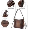 imageMontana West Genuine Leather Purses for Women WesternWhipstitch Tote Bag for Ladies Vintage Top Handle Bag