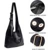 imageMontana West Hobo Bags Purse for Women Ultra Soft Foldable Shoulder Slouchy Handbags with Cosmetic bagClassicblack