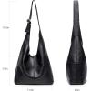 imageMontana West Hobo Bags Purse for Women Ultra Soft Foldable Shoulder Slouchy Handbags with Cosmetic bagClassicblack
