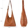 imageMontana West Hobo Bags Purse for Women Ultra Soft Foldable Shoulder Slouchy Handbags with Cosmetic bagClassicbrown