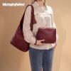 imageMontana West Hobo Bags Purse for Women Ultra Soft Foldable Shoulder Slouchy Handbags with Cosmetic bagClassicburgundy