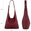 imageMontana West Hobo Bags Purse for Women Ultra Soft Foldable Shoulder Slouchy Handbags with Cosmetic bagClassicburgundy