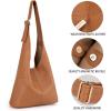 imageMontana West Hobo Bags Purse for Women Ultra Soft Foldable Shoulder Slouchy Handbags with Cosmetic bagClassiccaramel Brown