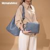 imageMontana West Hobo Bags Purse for Women Ultra Soft Foldable Shoulder Slouchy Handbags with Cosmetic bagClassicdenim Blue