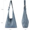 imageMontana West Hobo Bags Purse for Women Ultra Soft Foldable Shoulder Slouchy Handbags with Cosmetic bagClassicdenim Blue