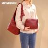 imageMontana West Hobo Bags Purse for Women Ultra Soft Foldable Shoulder Slouchy Handbags with Cosmetic bagClassicred