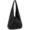 imageMontana West Hobo Bags Purse for Women Ultra Soft Foldable Shoulder Slouchy Handbags with Cosmetic bagEleganceblack