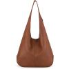 imageMontana West Hobo Bags Purse for Women Ultra Soft Foldable Shoulder Slouchy Handbags with Cosmetic bagElegancebrown