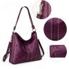 imageMontana West Hobo Handbag for Women Large Purses and HandbagsMetalic Purple