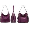 imageMontana West Hobo Handbag for Women Large Purses and HandbagsMetalic Purple