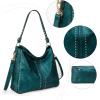 imageMontana West Hobo Handbag for Women Large Purses and HandbagsMetalic Turquoise