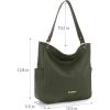 imageMontana West Hobo Purses for Women Soft Top Handle Shoulder Bag with Wallet SetBdark Green