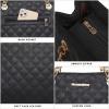 imageMontana West MEDIUM Tote Bag for Women Quilted Chain Handbags Shoulder Purse040black