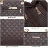 imageMontana West MEDIUM Tote Bag for Women Quilted Chain Handbags Shoulder Purse040coffee