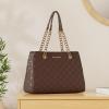 imageMontana West MEDIUM Tote Bag for Women Quilted Chain Handbags Shoulder Purse040coffee