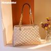 imageMontana West MEDIUM Tote Bag for Women Quilted Chain Handbags Shoulder Purse040gold