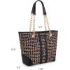imageMontana West MEDIUM Tote Bag for Women Quilted Chain Handbags Shoulder PurseBlack