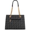 imageMontana West MEDIUM Tote Bag for Women Quilted Chain Handbags Shoulder PurseMonogram Black