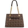 imageMontana West MEDIUM Tote Bag for Women Quilted Chain Handbags Shoulder PurseMonogram Brown