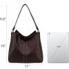 imageMontana West Medium Hobo Bags for Women Top Handle Satchel Shoulder Purse Bucket HandbagGuitar Strapcoffee