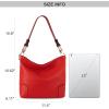 imageMontana West Medium Hobo Bags for Women Top Handle Satchel Shoulder Purse Bucket HandbagSpecialred