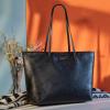imageMontana West Medium Tote Bags for Women Shoulder Handbag with Zipper Lightweight Everyday Purse for Work Travel or ShoppingBlack
