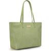 imageMontana West Medium Tote Bags for Women Shoulder Handbag with Zipper Lightweight Everyday Purse for Work Travel or ShoppingGreen