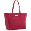 imageMontana West Medium Tote Bags for Women Shoulder Handbag with Zipper Lightweight Everyday Purse for Work Travel or ShoppingHot Pink