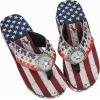 imageMontana West Patriotic Wedge Flip Flops For Women Rhinestones Summer American Flag Wedge Sandals US07S089RD6