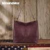 imageMontana West Purses for Women Hobo Shoulder Handbags with ZipperAburgundy Brown