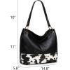 imageMontana West Purses for Women Hobo Shoulder Handbags with ZipperAcow Black