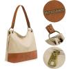 imageMontana West Purses for Women Hobo Shoulder Handbags with ZipperAcream